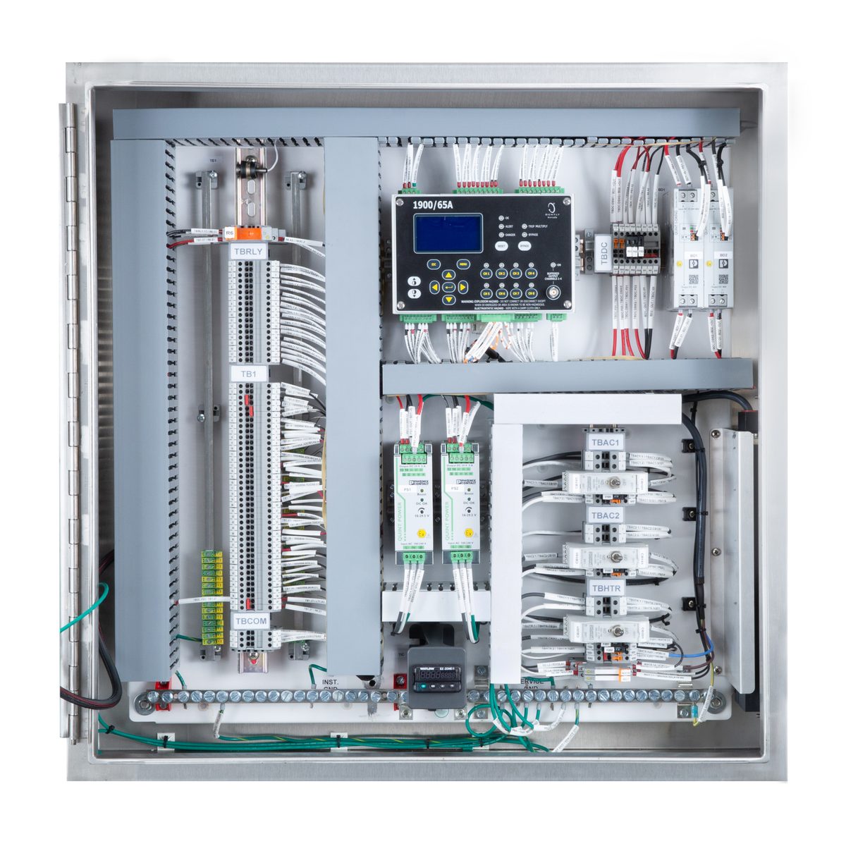 Interior of a Drake-built C-115 vibration monitoring panel